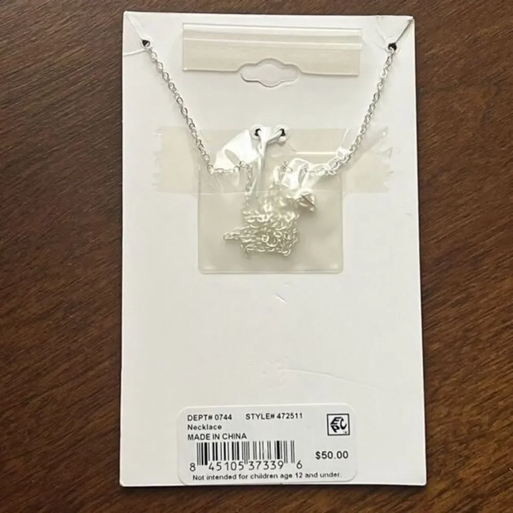 UNWRITTEN‎ LOVE Fine Silver Plated Chain Necklace 16